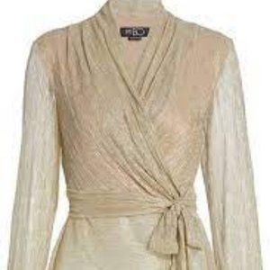 PatBO lurex wrap top